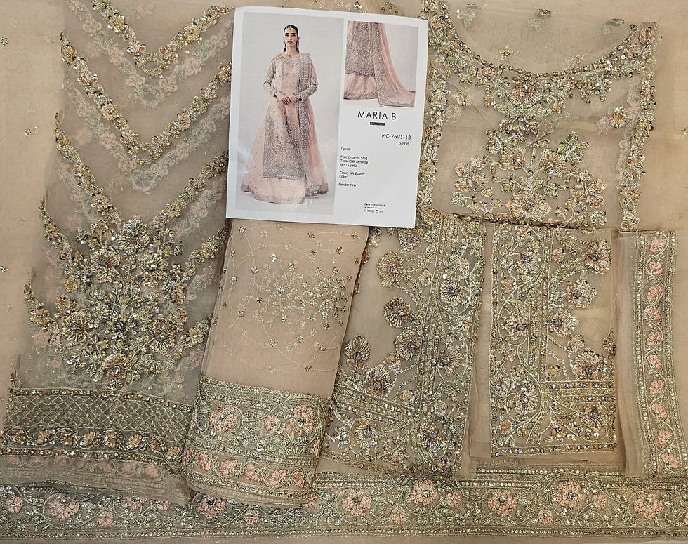 Thumbnail: Mariab Brides Couture Shadmani Collection 2026 Hit Code Peach Sharara