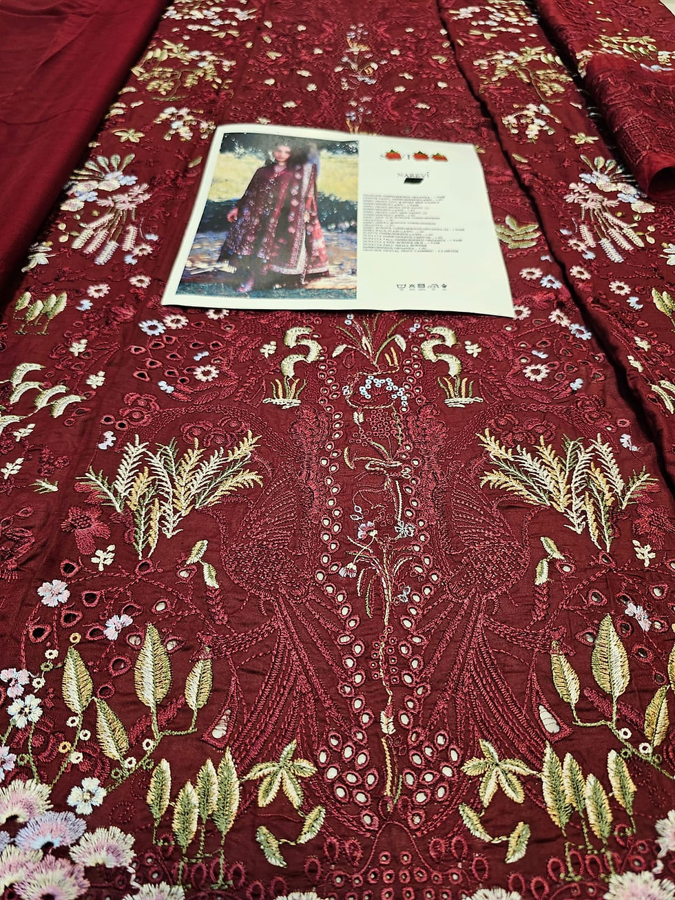 Thumbnail: Suffuse Luxury Lawn 26 Hit Code Naveri Maroon