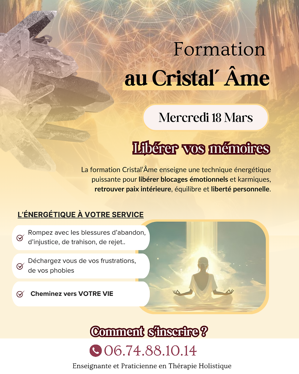 Formation Cristal'âme à Tours