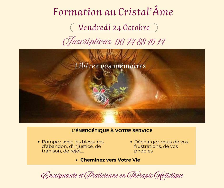 Formation au soin Cristal'Ame à Yours