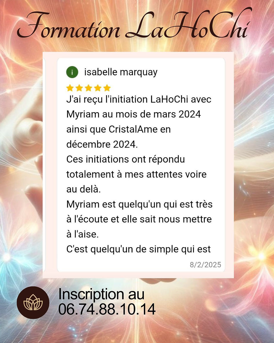 Formation LaHoChi - Isabelle