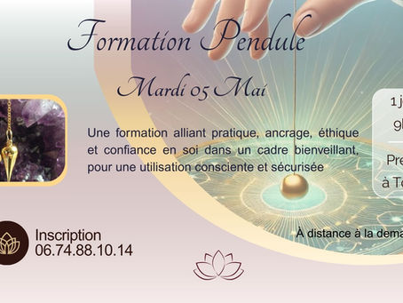 Formation Pendule Tours (37) le Mardi 05 Mai 15