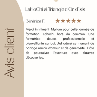 Témoigagne Formation Lahochi et Triangle d'Or d'Isis