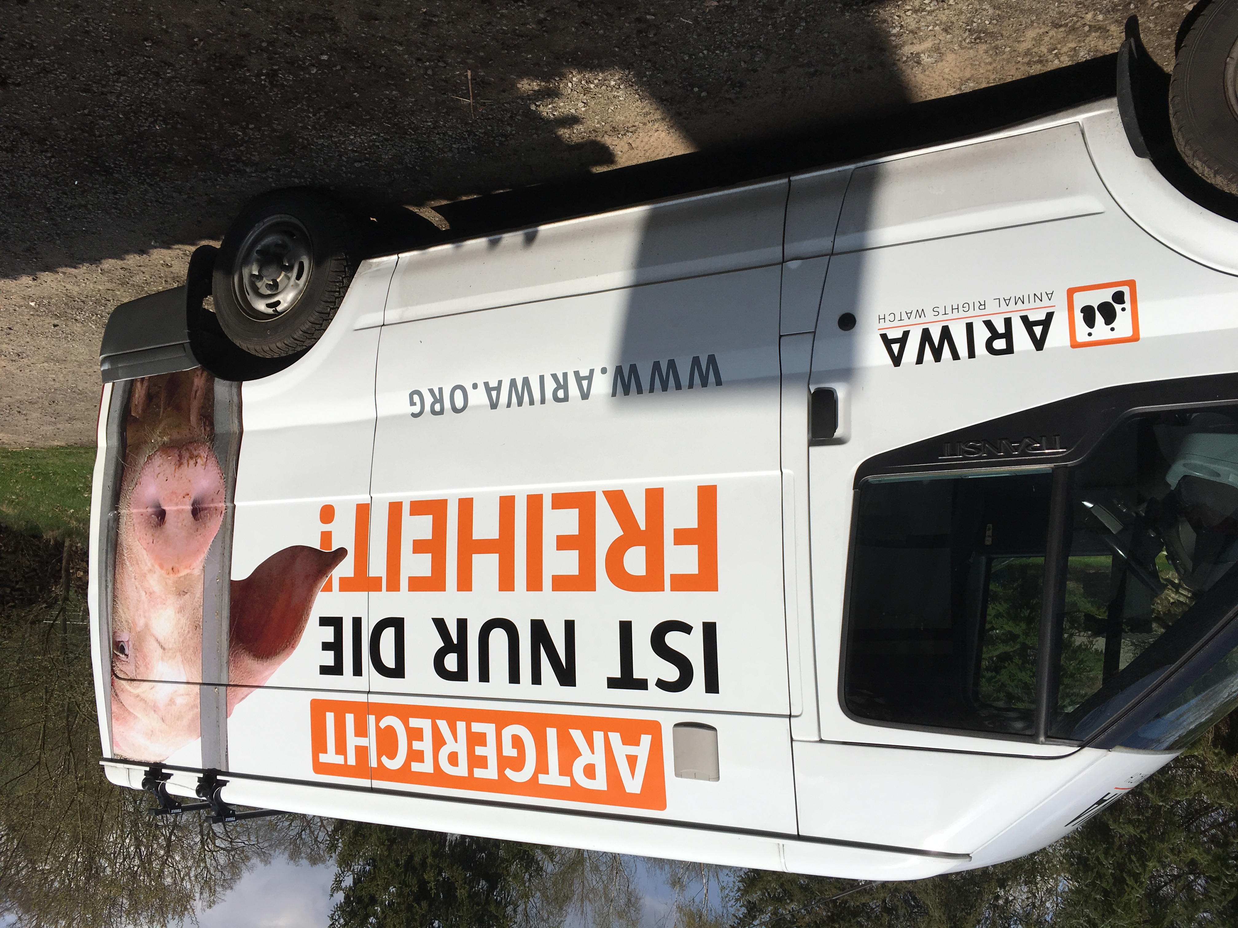 Werbung auf Transporter