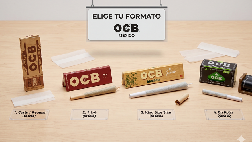 ¿Corto, King Size o en Rollo? Guía definitiva para elegir tu papel de liar OCB ideal