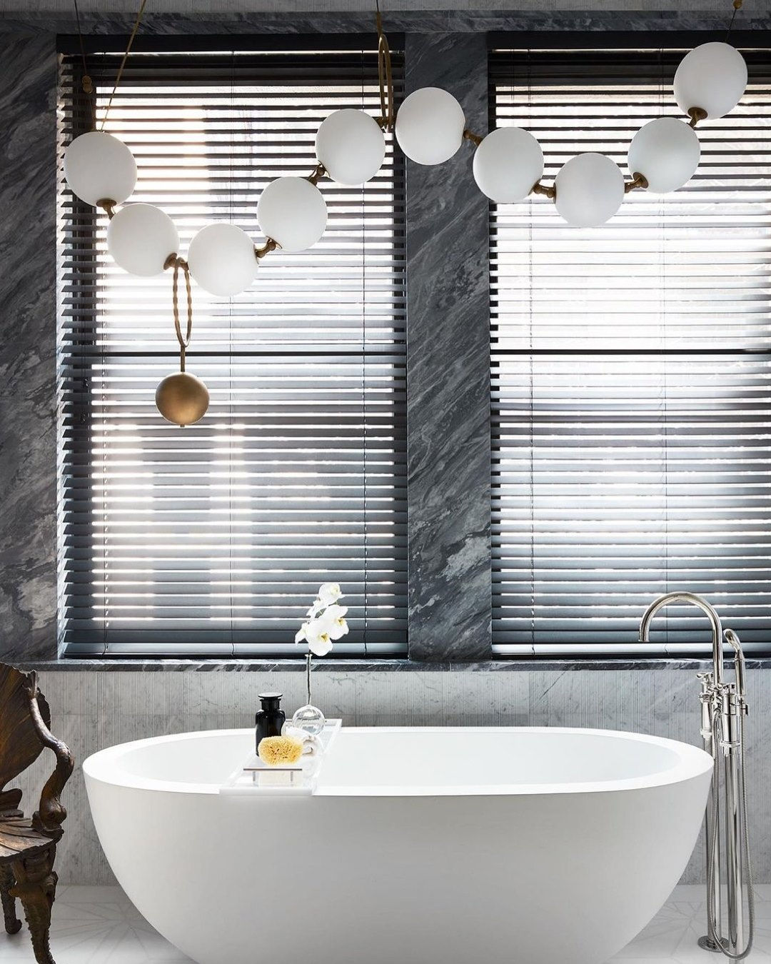 Rèm Sáo Gỗ Luxurious Gray