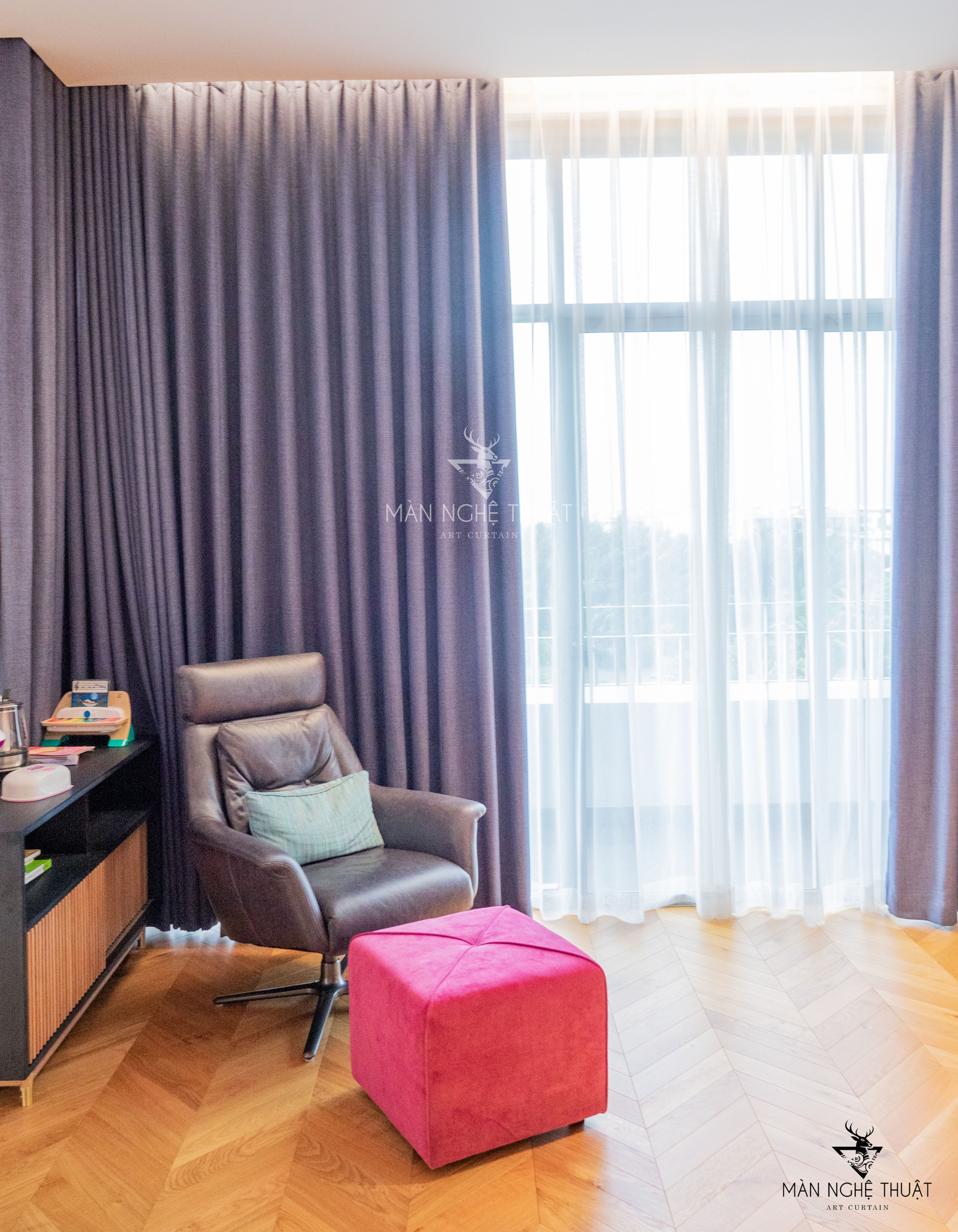 Rèm Màu Tím Xanh DarkSlateBlue