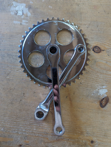 YUANGANG Pédalier de vélo avec anneau de verrouillage YUANGANG Pédalier de vélo avec anneau de verrouillage