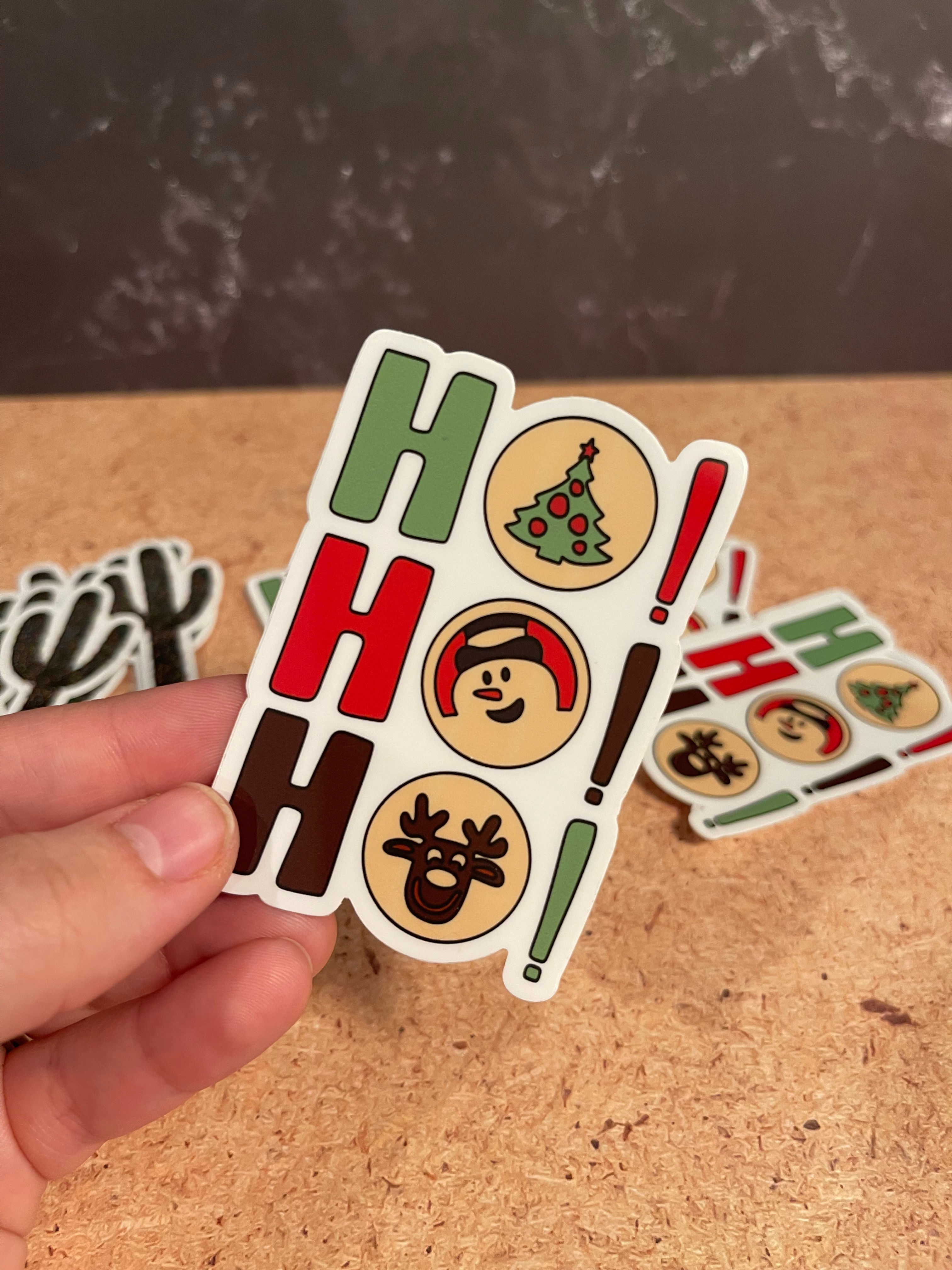 Ho Ho Ho Christmas Cookie Sticker
