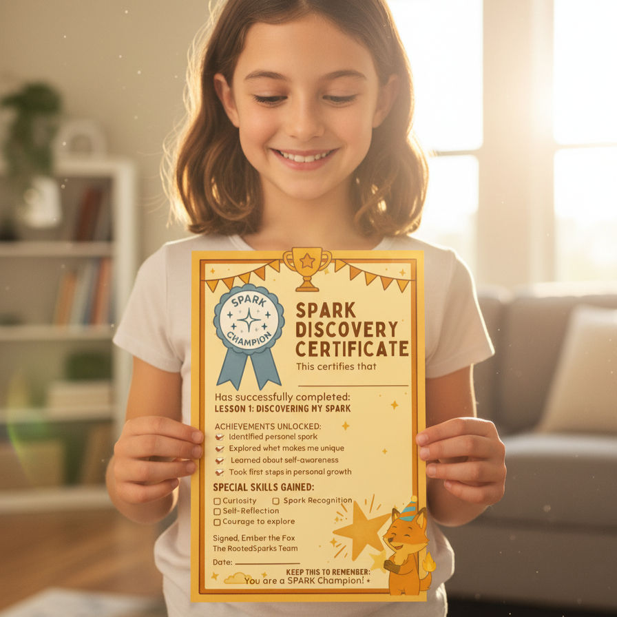 Thumbnail: Lesson 1: Finding Your Spark | Purpose & Accountability for Ages 7-9