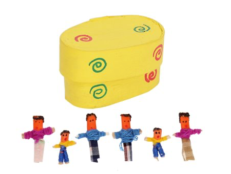 Thumbnail: 30222 Worry dolls - 6 mini worry people in a box