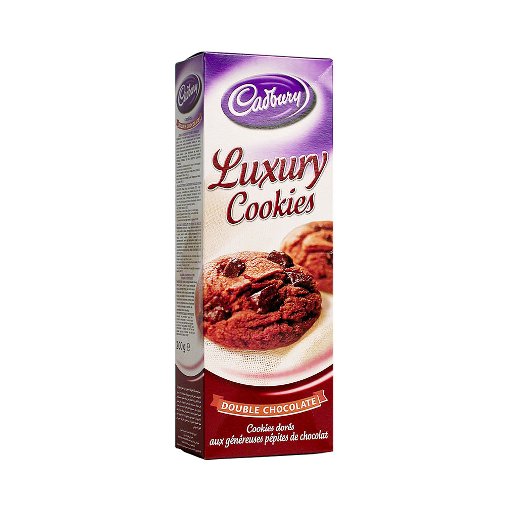 Cadbury Luxury Cookies Double Chocolate 200g