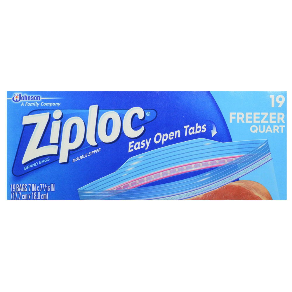 Ziploc Easy Open Tabs 19 Freezer Quarts