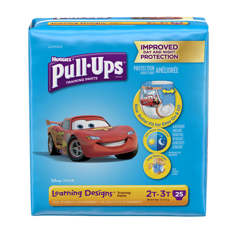 Huggies Pull Ups Training Pants Jumbo 2T-3T 25 Count