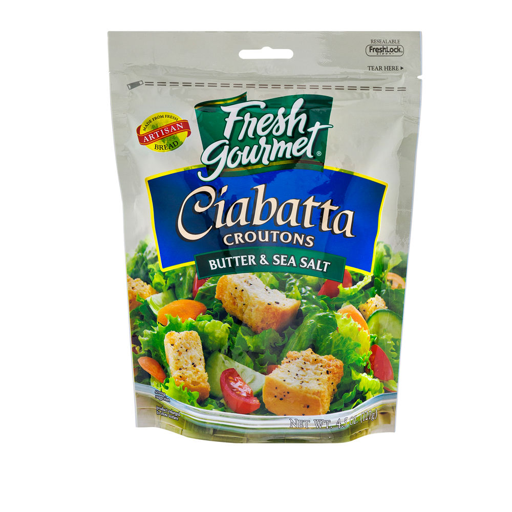 Fresh Gourmet Butter & Sea Salt Ciabatta Croutons 4.5oz