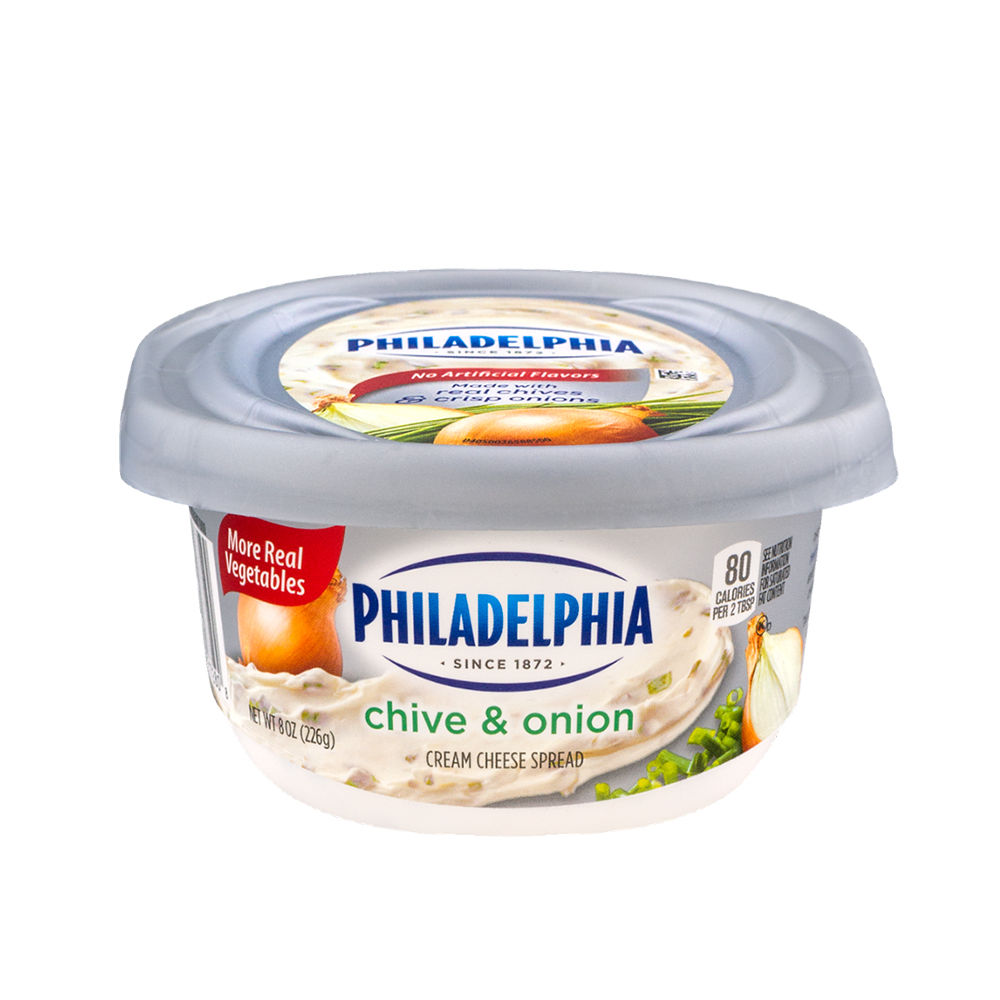 Philadelphia Chive & Onion Cream Cheese 8oz