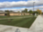 completed tree plantings and sod install