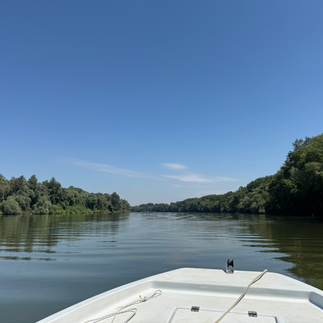 Boat ride on the Tisza river in Tokaj