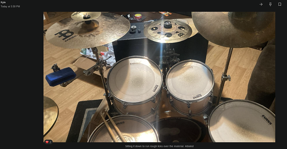 Kyle digging into TWOFEW's first two albums in preparation for fall in his Studio in Massachusetts.