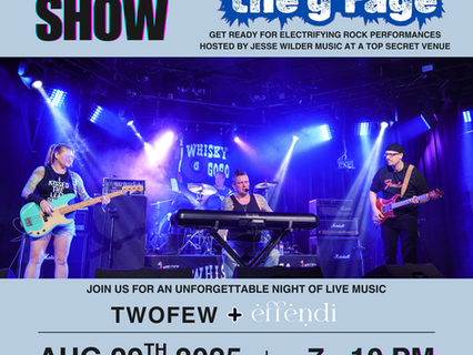TWOFEW Set to Rock a Rare Pop-Up Show in Long Beach August 29th w/ Effendi - ALL AGES