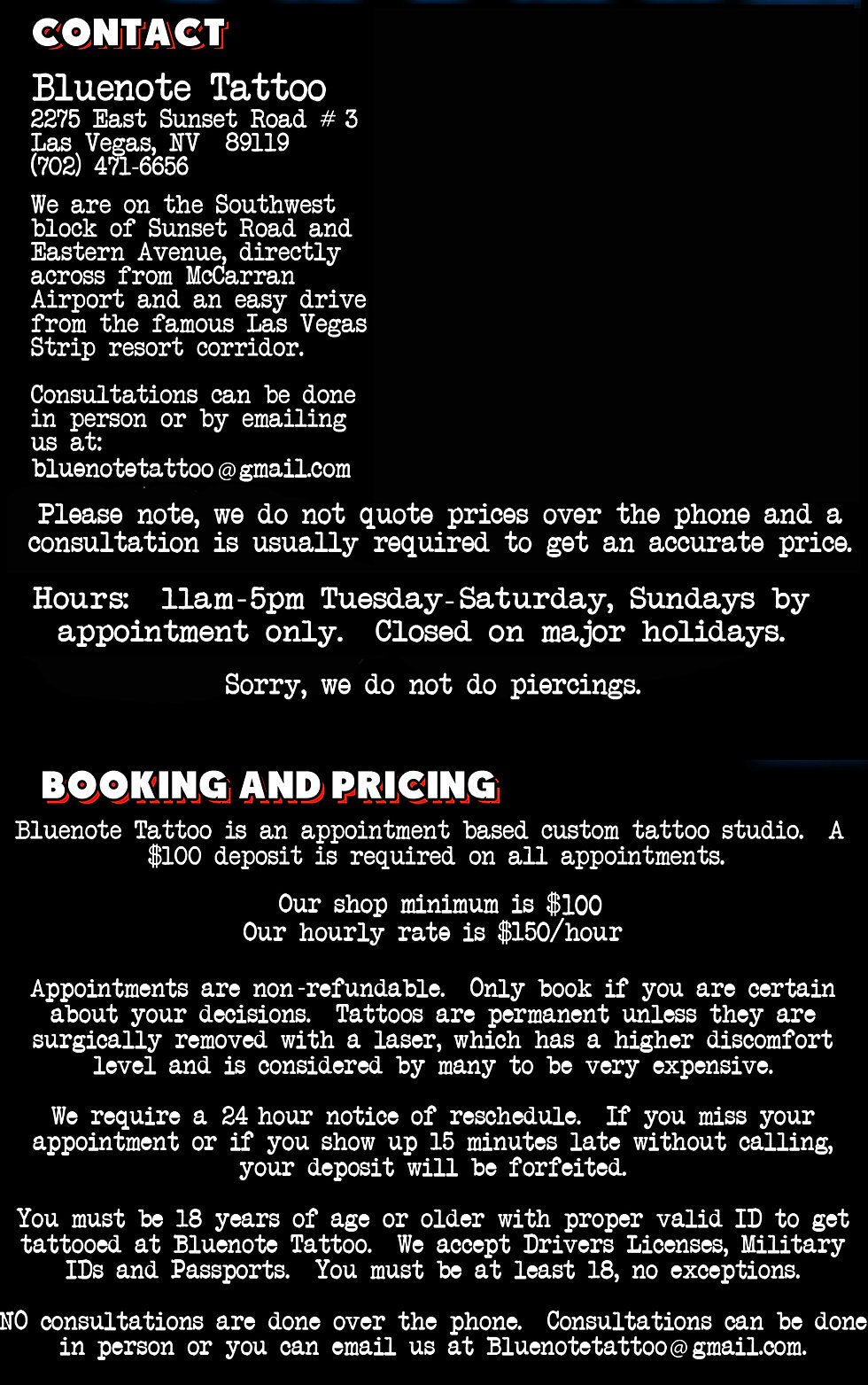 Getting The Best Tattoo In Las Vegas Contact Bluenote Tattoo