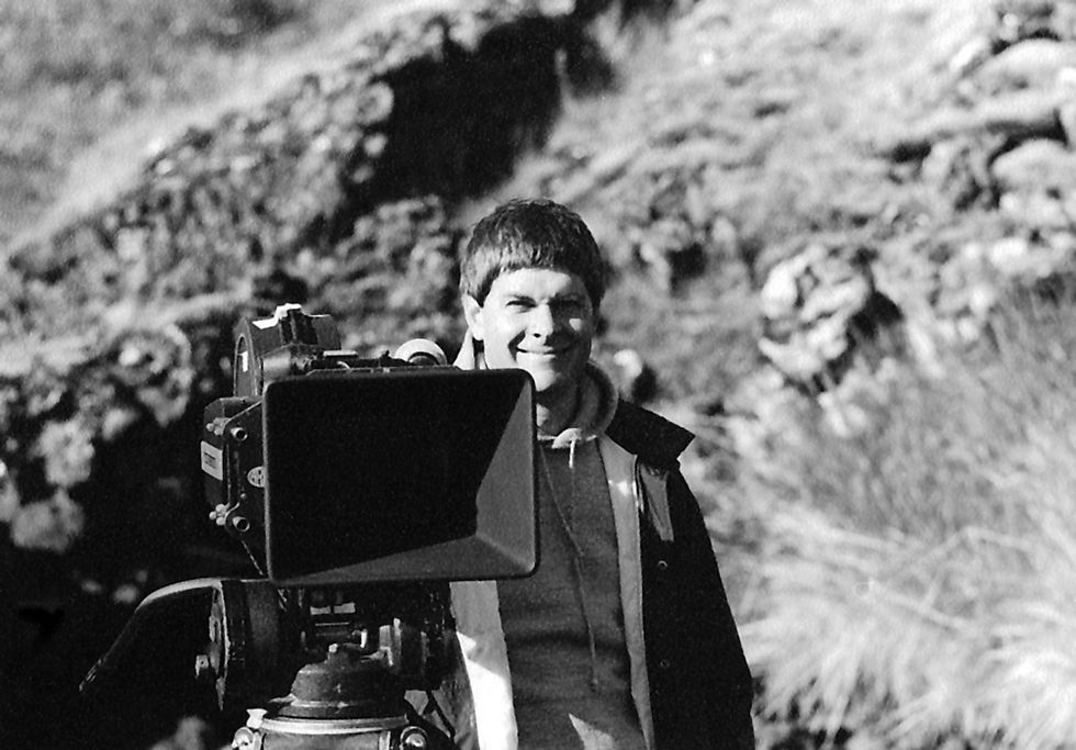 Randolph "Stands" By His Camera