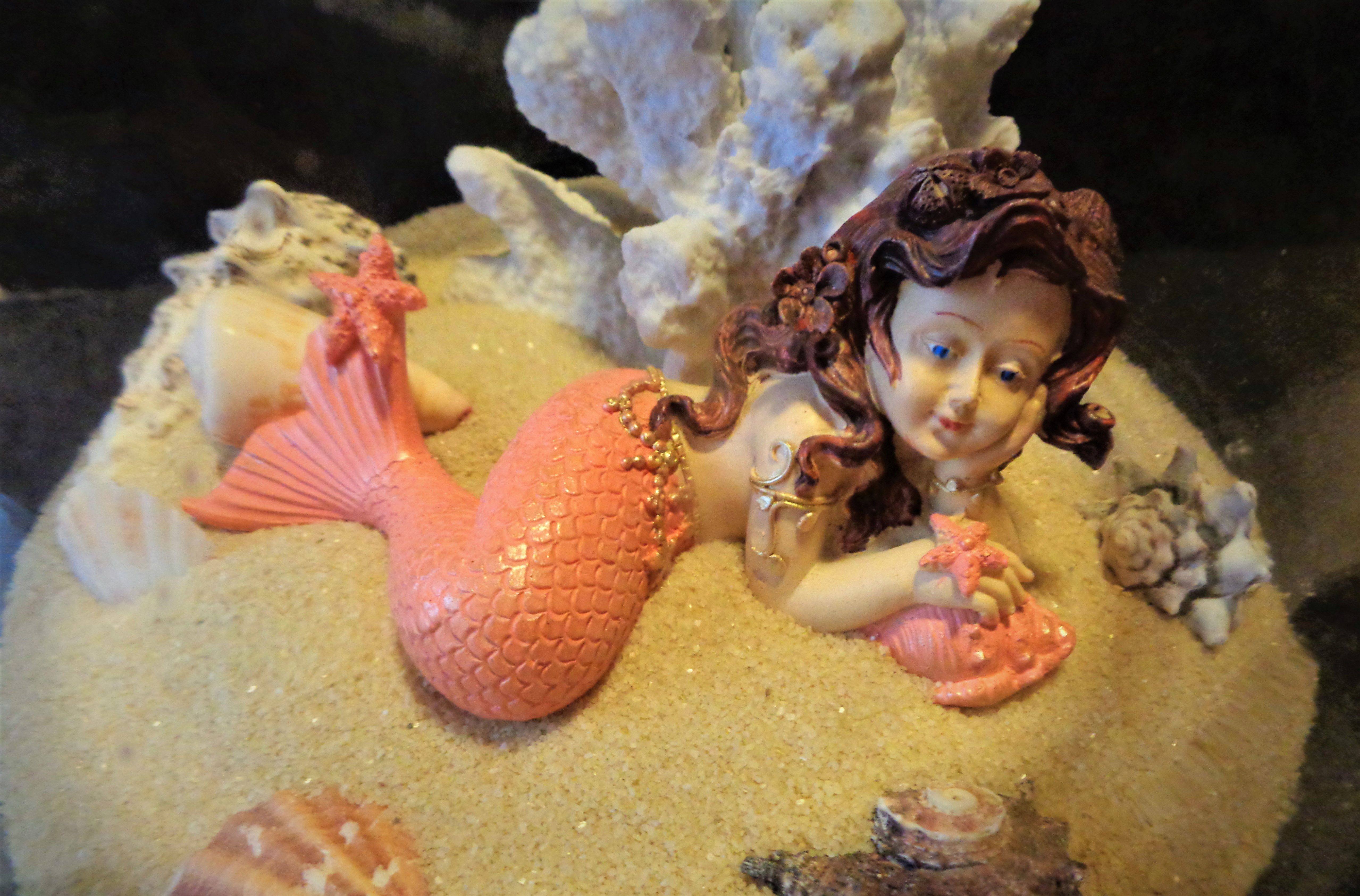 Mermaid in Large Cognac Glass
