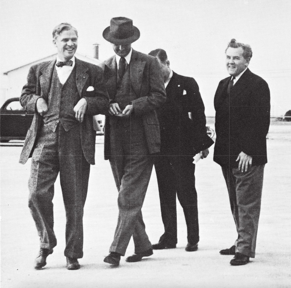 Lyndon Johnson at an airport in Texas, November 1940
