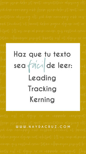 Haz que tu texto se fácil de leer: Leading, Tracking y Kerning