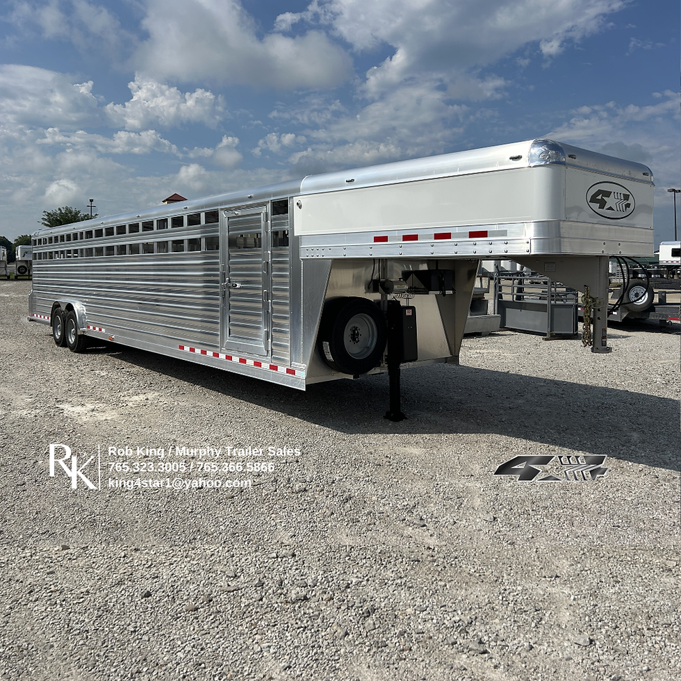2027 4-Star Trailers 34' Livestock Gooseneck