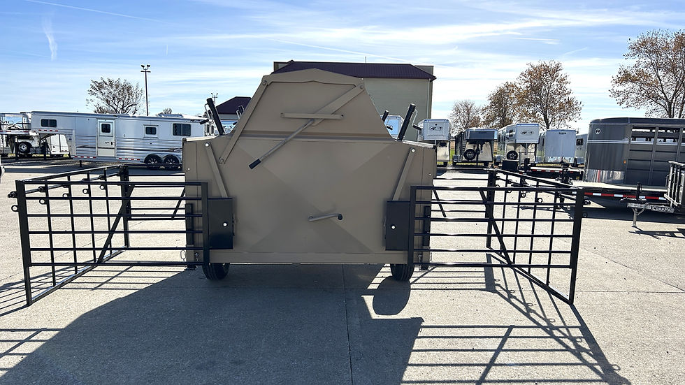 Thumbnail: 2026 DH Farm Equipment 150 Bushel Creep Feeder Trailer