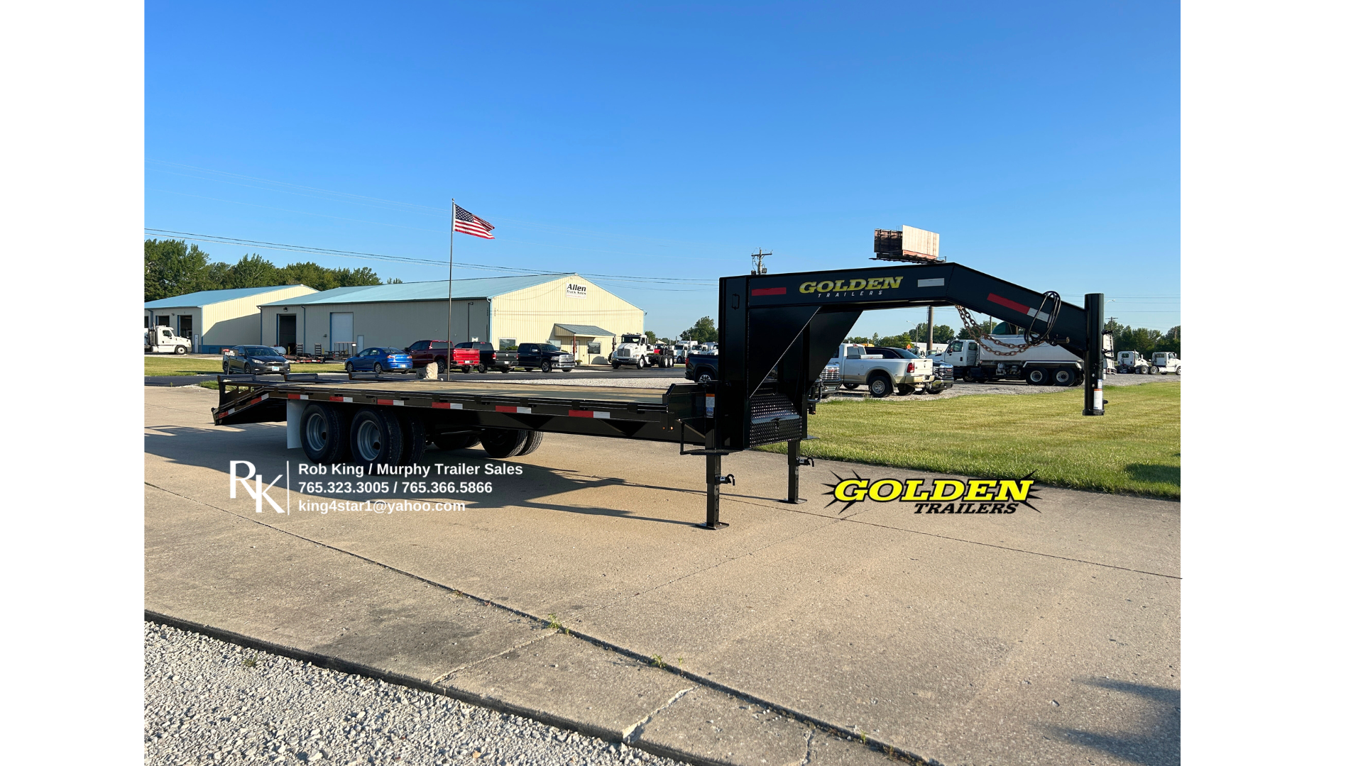 2025 Golden Trailers 20'+5' 10K Flatbed Gooseneck