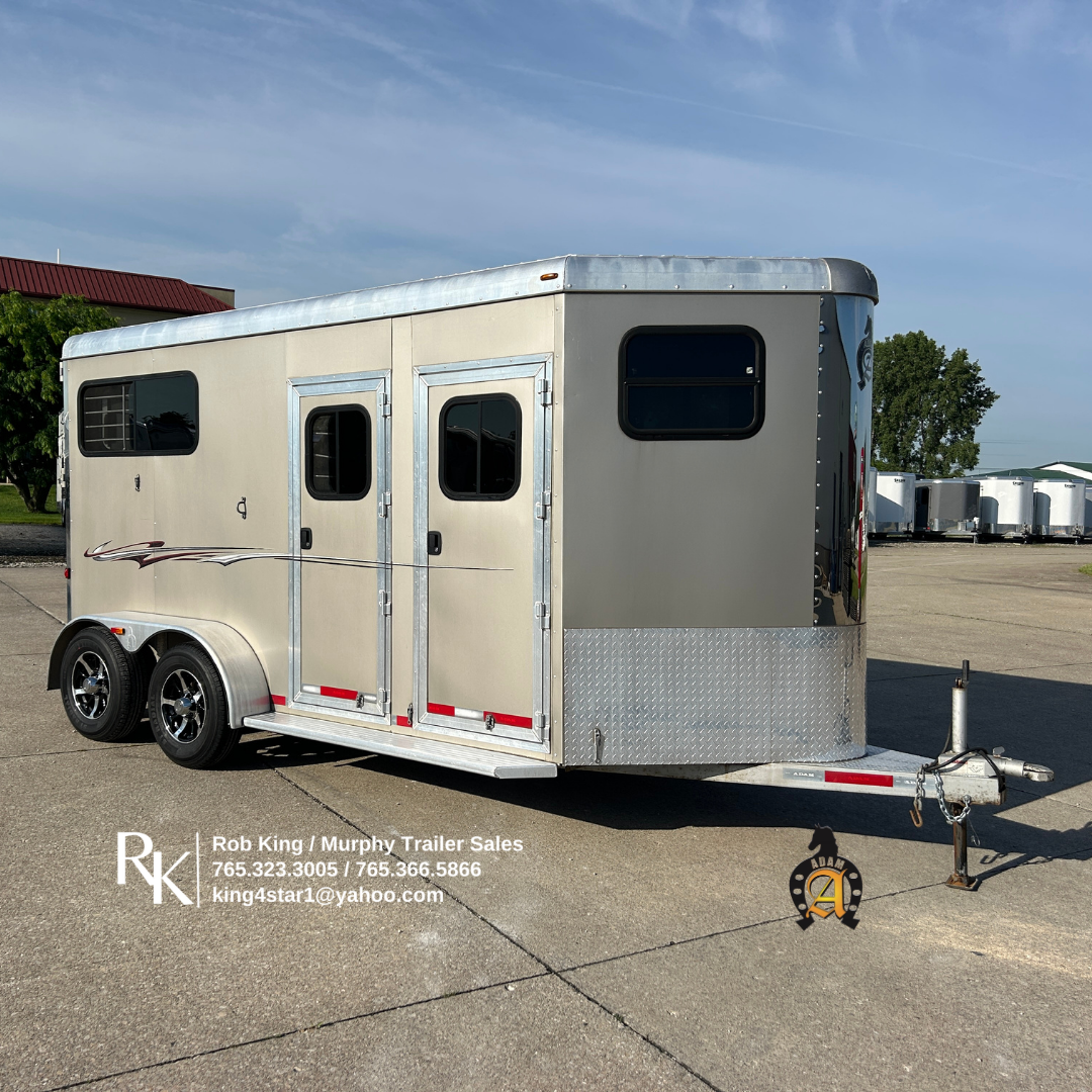 2016 Adam Trailers 14' 2H Straight Load Bumper Pull
