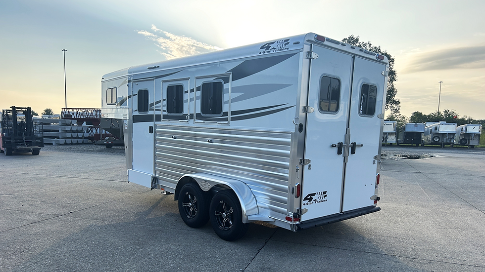 Thumbnail: 2026 4-Star Trailers 15' 2 Horse Slant Gooseneck
