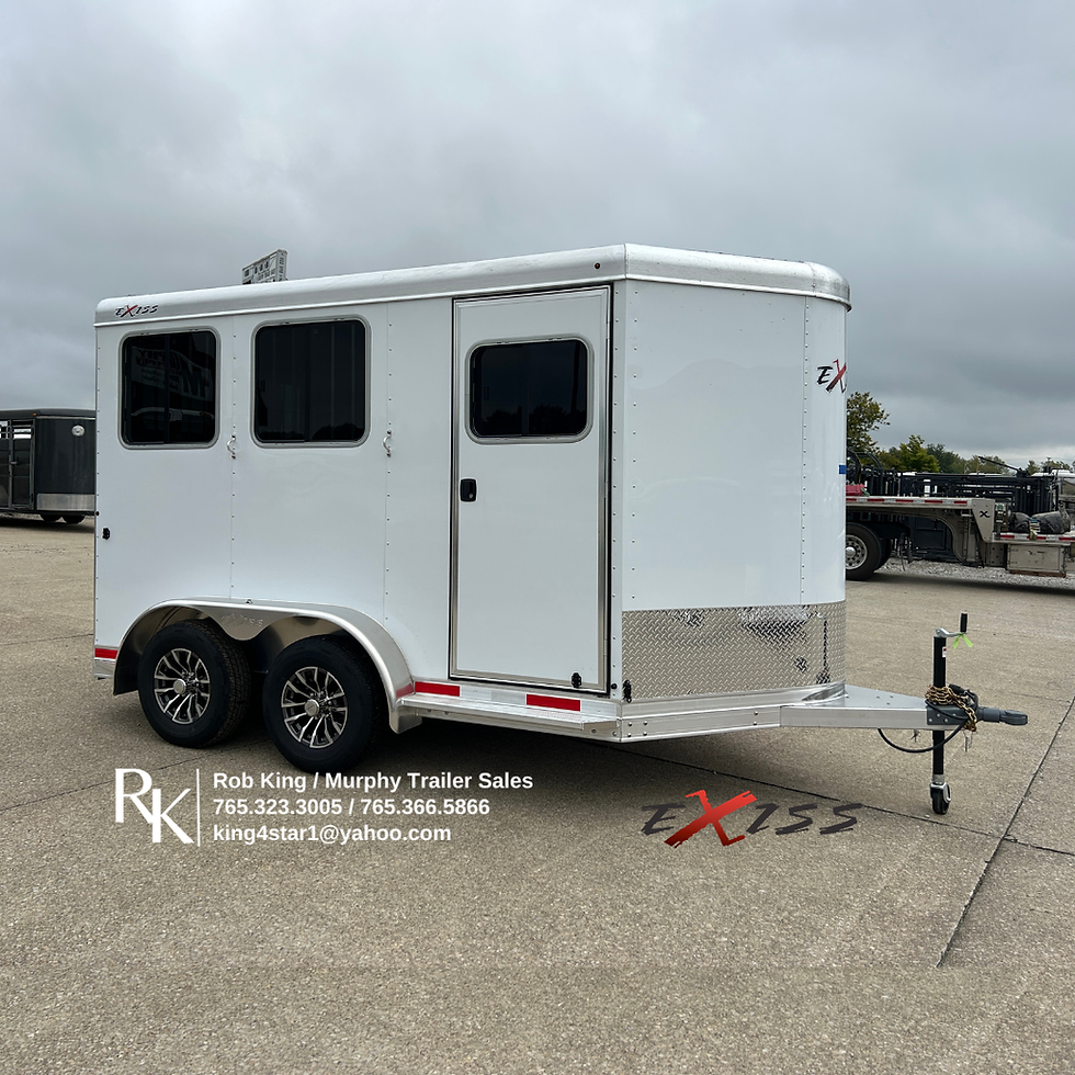 2027 Exiss Trailers 11' 2H Slant Bumper Pull