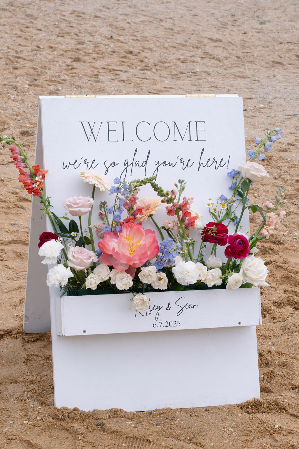 Welcome Sign with florals