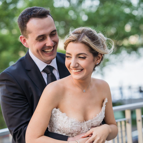 Our lovely couple hugging