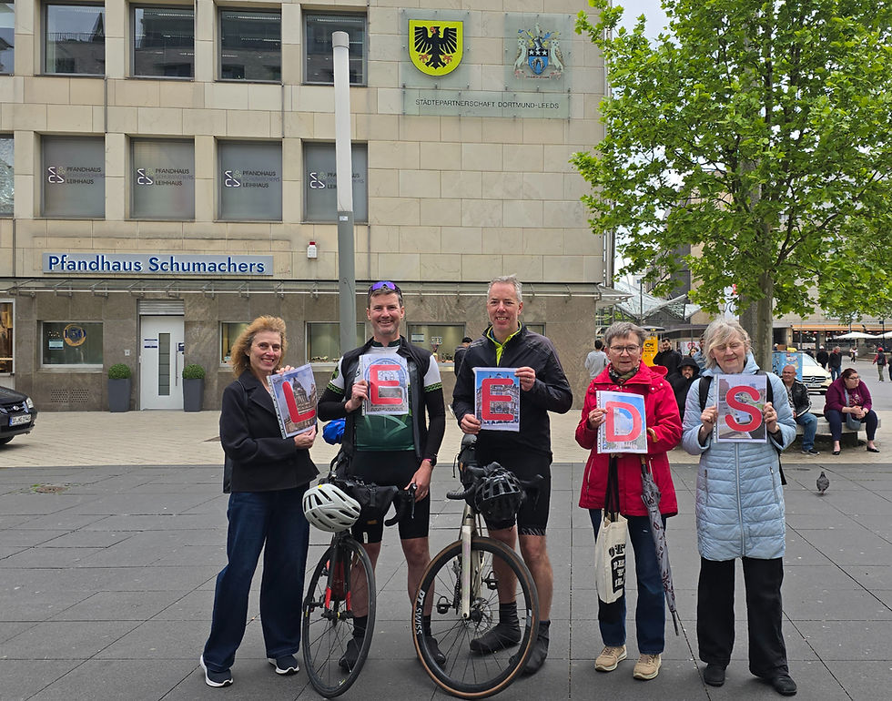 Leeds to Dortmund by bike: celebrating friendship, charity and 400 years of civic history
