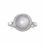 Thumbnail: Large Round Freeform Faceted Moonstone Stackable Ring