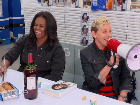 Michelle Obama Dropped By The Ellen Show To Promote Her New Book - "Becoming" 