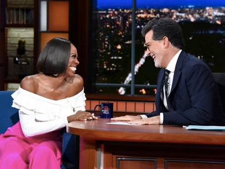 Yvonne Orji Kicks It With Stephen Colbert 
