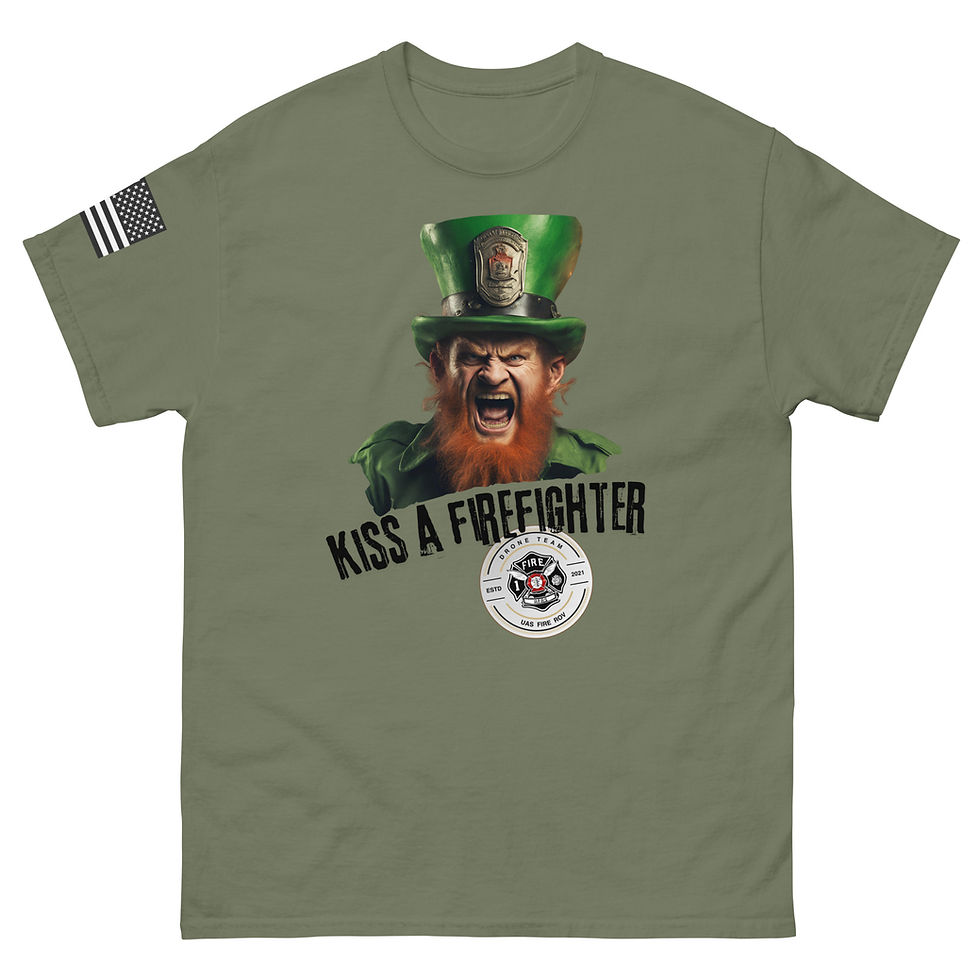 Thumbnail: Unisex - Kiss A Firefighter - Angry Ginger Firefighter