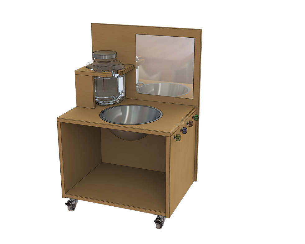 Lavabo Montessori en Bois pour Enfants