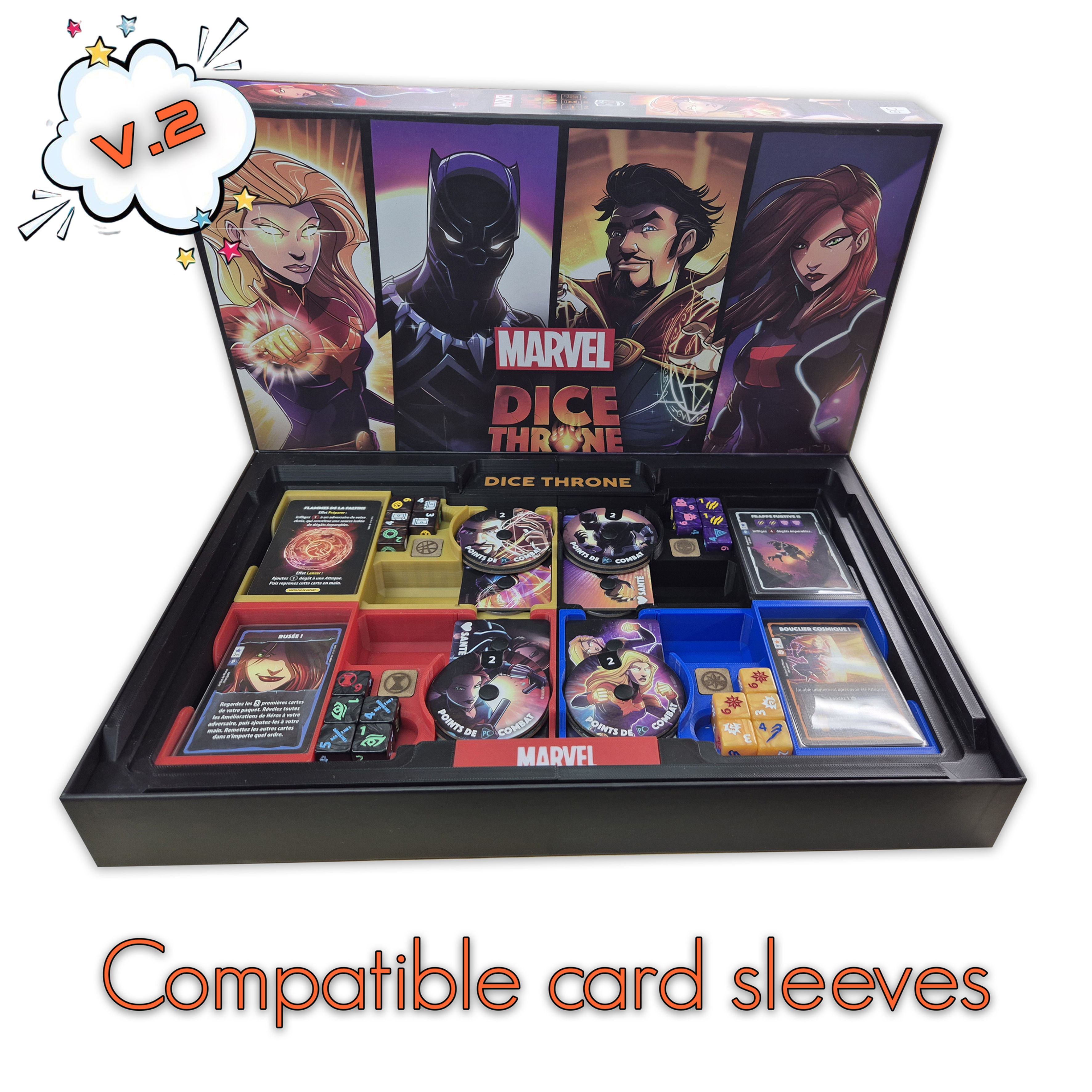 V.2-Insert pour Dice Throne Marvel