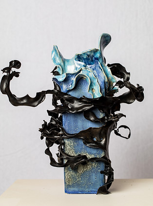 'Meandering Tendrils'Ms Kerrie Reyntjes Bedson Ceramic Art Sculpture