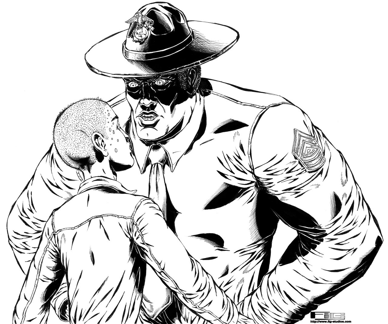Chapter Illustration - Private (ink)