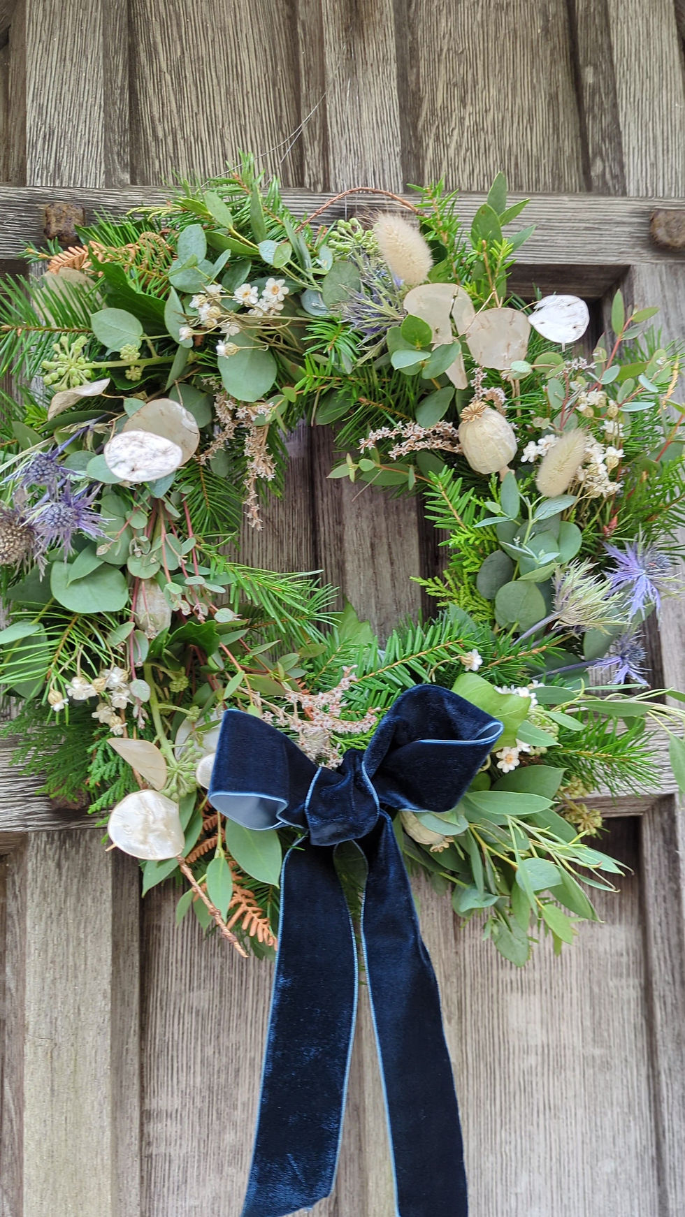 Thumbnail: Luxury dried flower and eucalyptus Christmas Wreath Making Kit