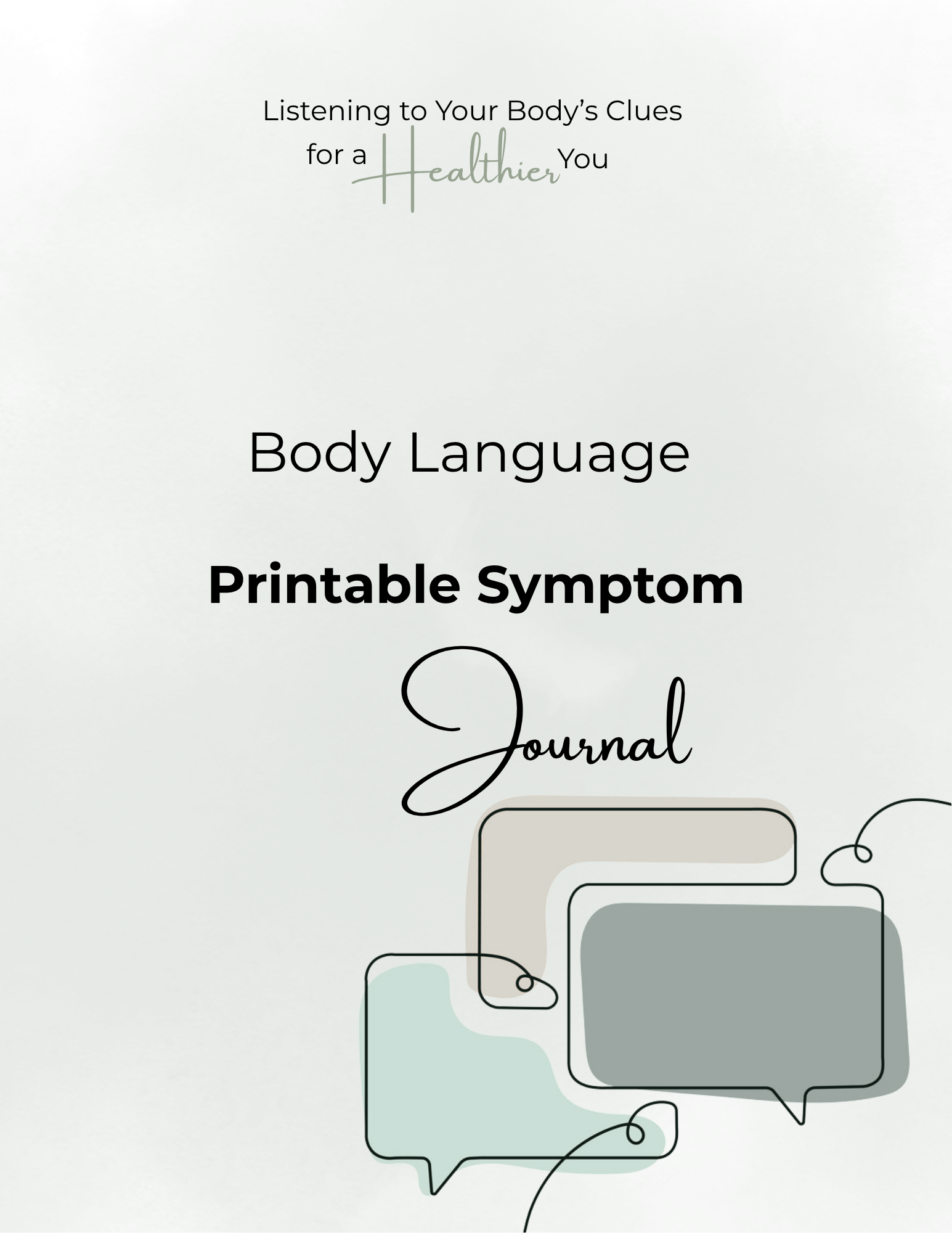 Printable Body Language Journal Pages: A Reusable Wellness Companion