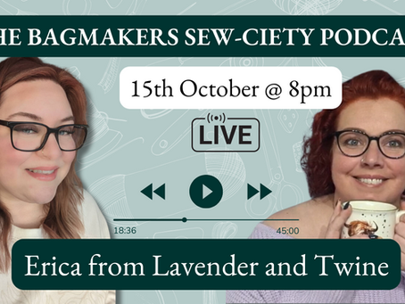 Discover Lavender and Twine's Inspiring Journey with Erica on The Bag Makers Sewciety Podcast