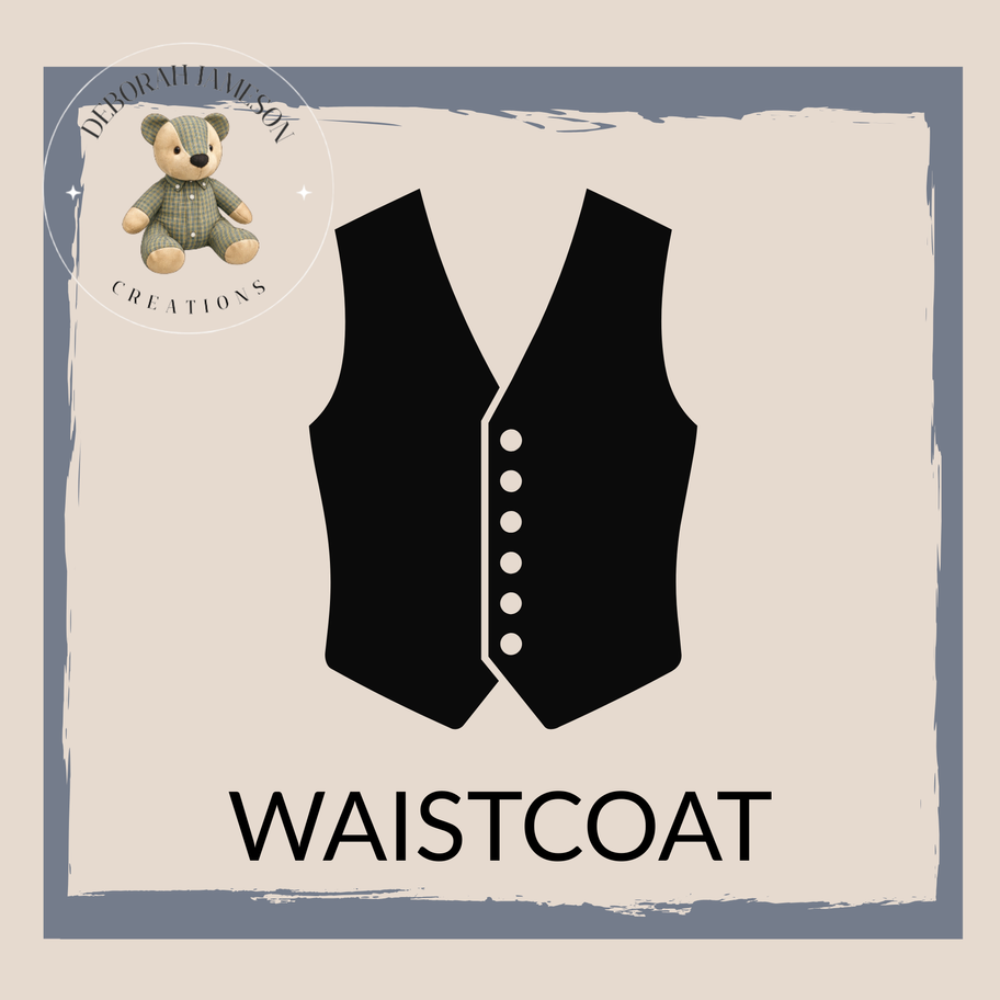 Mini waistcoat addon for memory bears